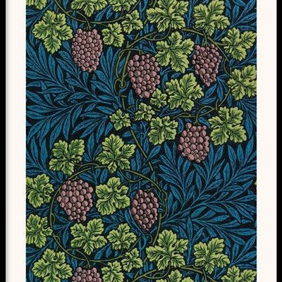 Walljar - William Morris - Vine II - Poster mit Rahmen / 60 x 90 cm