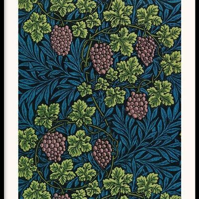 Walljar - William Morris - Vine II - Poster met lijst / 60 x 90 cm