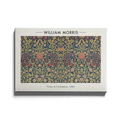 Walljar - William Morris - Veilchen und Akelei - Leinwand / 50 x 70 cm