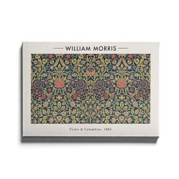 Walljar - William Morris - Violette et Columbine - Toile / 50 x 70 cm 1