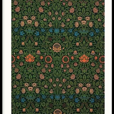 Walljar - William Morris - Violet e Columbine II - Poster con cornice / 40 x 60