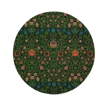 Pot mural - William Morris - Violette et Colombine II - Dibond / 40 x 40 cm 1