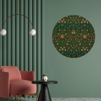 Pot mural - William Morris - Violette et Colombine II - Dibond / 40 x 40 cm 4