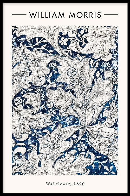 Walljar - William Morris - Wallflower - Poster met lijst / 60 x 90 cm