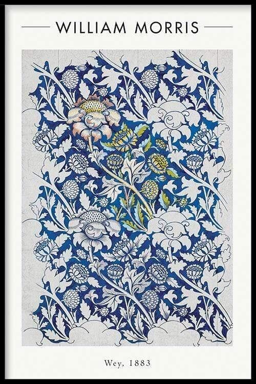 Walljar - William Morris - Wey - Poster met lijst / 50 x 70 cm