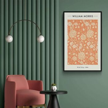 Walljar - William Morris - Tulipe sauvage - Affiche avec cadre / 50 x 70 cm 4