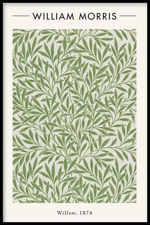 Walljar - William Morris - Willow - Poster met lijst / 40 x 60 cm