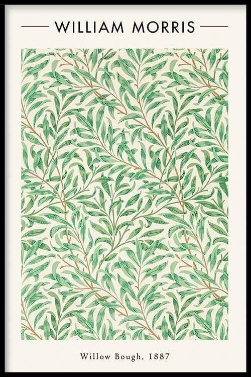 Walljar - William Morris - Willow Bough - Affiche avec cadre / 50 x 70 cm