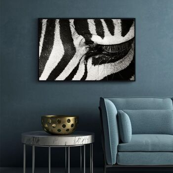 Walljar - Zebra Up Close - Plexiglas / 150 x 225 cm 2