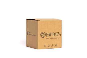 Tampons démaquillants réutilisables en bambou (16 pièces) + support en bambou + sac à linge 5