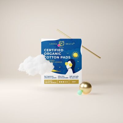 Organic cotton Day pads with wings