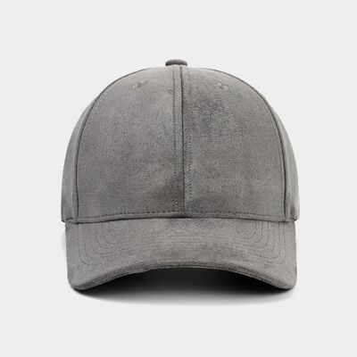 Premium suede cap. - gray