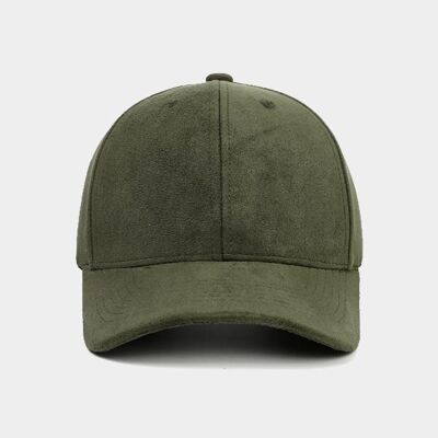 Premium suede cap. - green