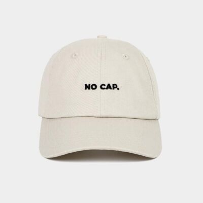 No cap. - beige - unstructured