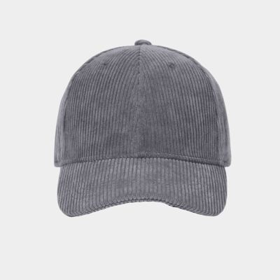 Corduroy cap. - gray