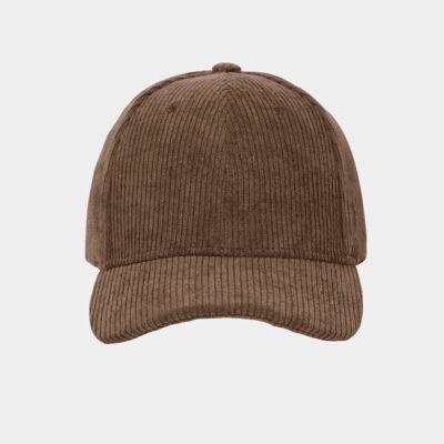 Corduroy cap. - brown