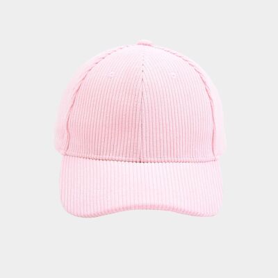 Corduroy cap. - pink