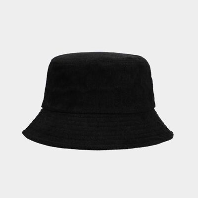 Corduroy bucket. - black