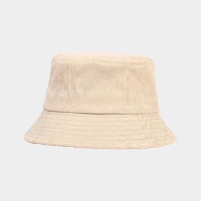 Corduroy bucket. - beige