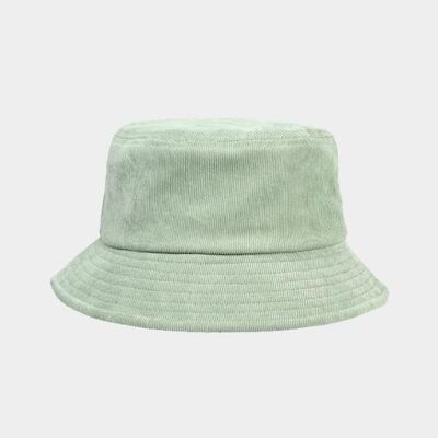 Corduroy bucket. - green