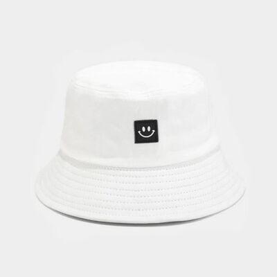 Happy bucket. - white