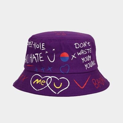 Graffiti bucket. - purple