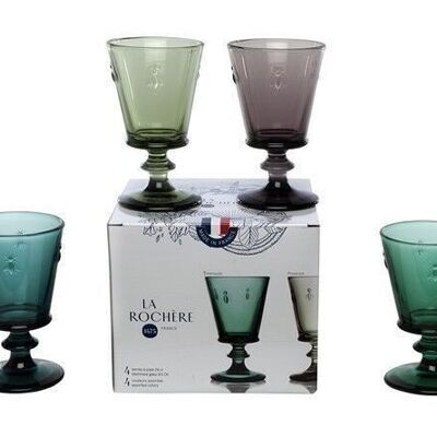 Abeille wine glass set of 4 colors H14.1 24cl