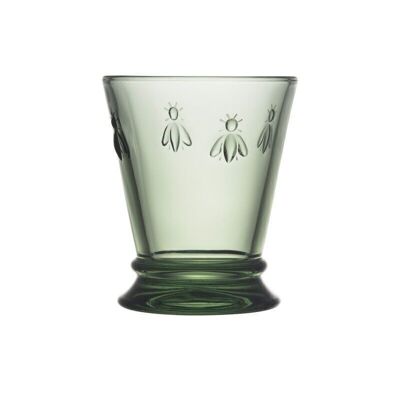 GLASS DRINKING CUP ABEILLE PROVENCE GREEN