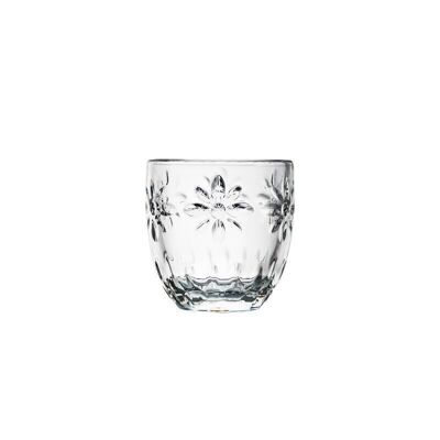 ESPRESSO GLASS TROQUET FLEUR