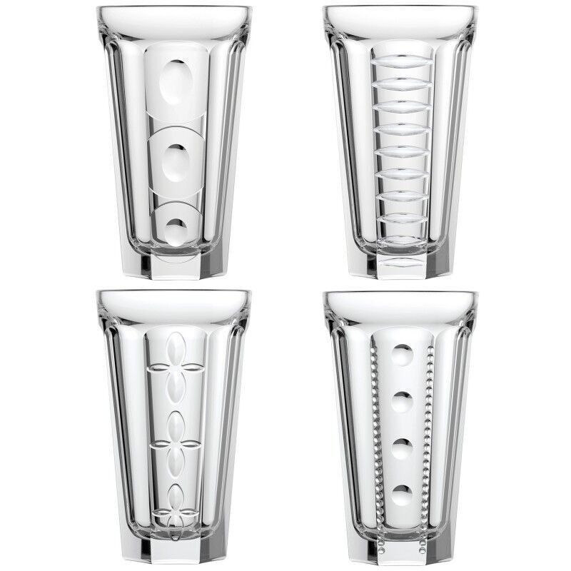 SET DI 4 BICCHIERI DA BEVANDE LUNGHI