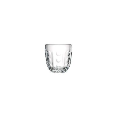 GLASS DRINKING CUP TROQUET GEOMETRIQUE