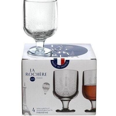 Parisienne glass on foot H12.5 25cl