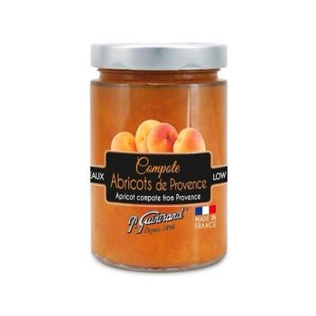 Compote d'abricot PG 580 ml - allégée en sucres 1