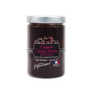 Compote de cerise noire PG 580 ml - sans sucres ajoutés