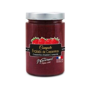 Compote de "fraise de Carpentras" PG 327 ml - allégée en sucres 1