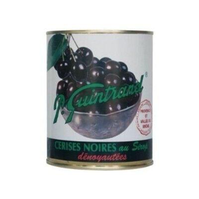 Pitted black cherries in syrup box 4/4