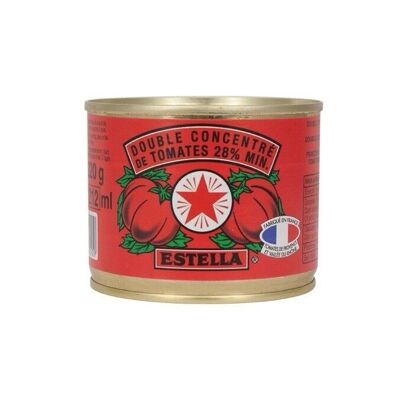 Doble concentrado de tomate provenzal 28% caja 1/4