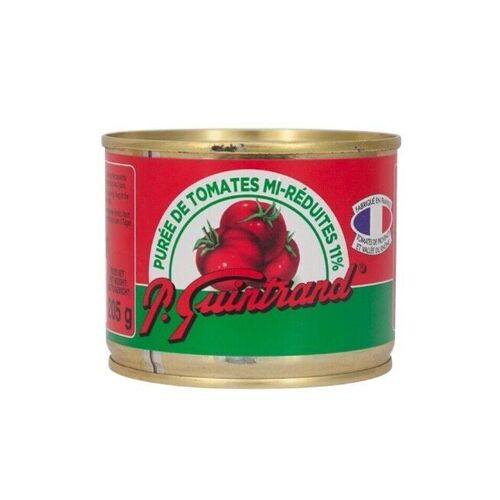 Purée de tomate de Provence mi-réduite 11% boite 1/4