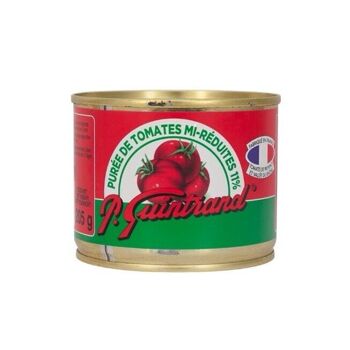 Purée de tomate de Provence mi-réduite 11% boite 1/4 1