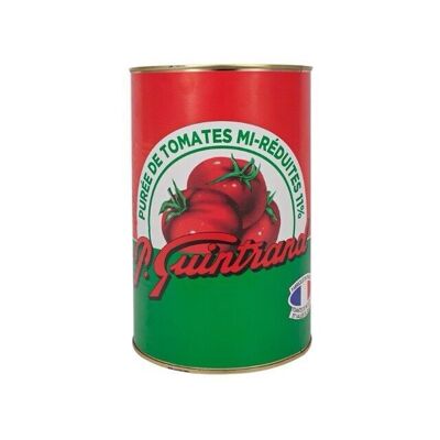 Puré de tomate provenzal semireducido 11% 1/2 caja - 410 gramos
