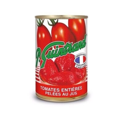 Whole peeled Provence tomatoes in juice box 1/2