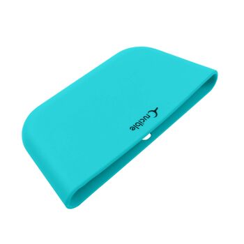 Lot de 7 supports de casserole en silicone avec poignée chauffante pour poêles en fonte et cuisson, mini poignée et poignée d'assistance, dessous de plat, gant de four, maniques, dessous de plat, repose-cuillère, ouvre-bocal, sous-verre - Turquoise 2