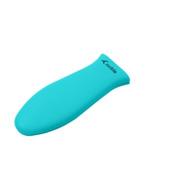 Lot de 7 supports de casserole en silicone avec poignée chauffante pour poêles en fonte et cuisson, mini poignée et poignée d'assistance, dessous de plat, gant de four, maniques, dessous de plat, repose-cuillère, ouvre-bocal, sous-verre - Turquoise 4