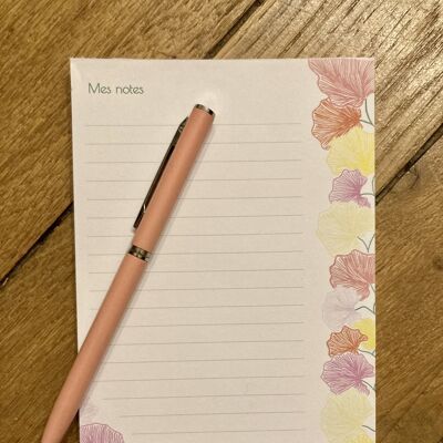 Floral notepad "My notes"