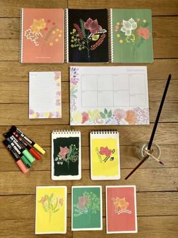Floral notepad "My notes" 3