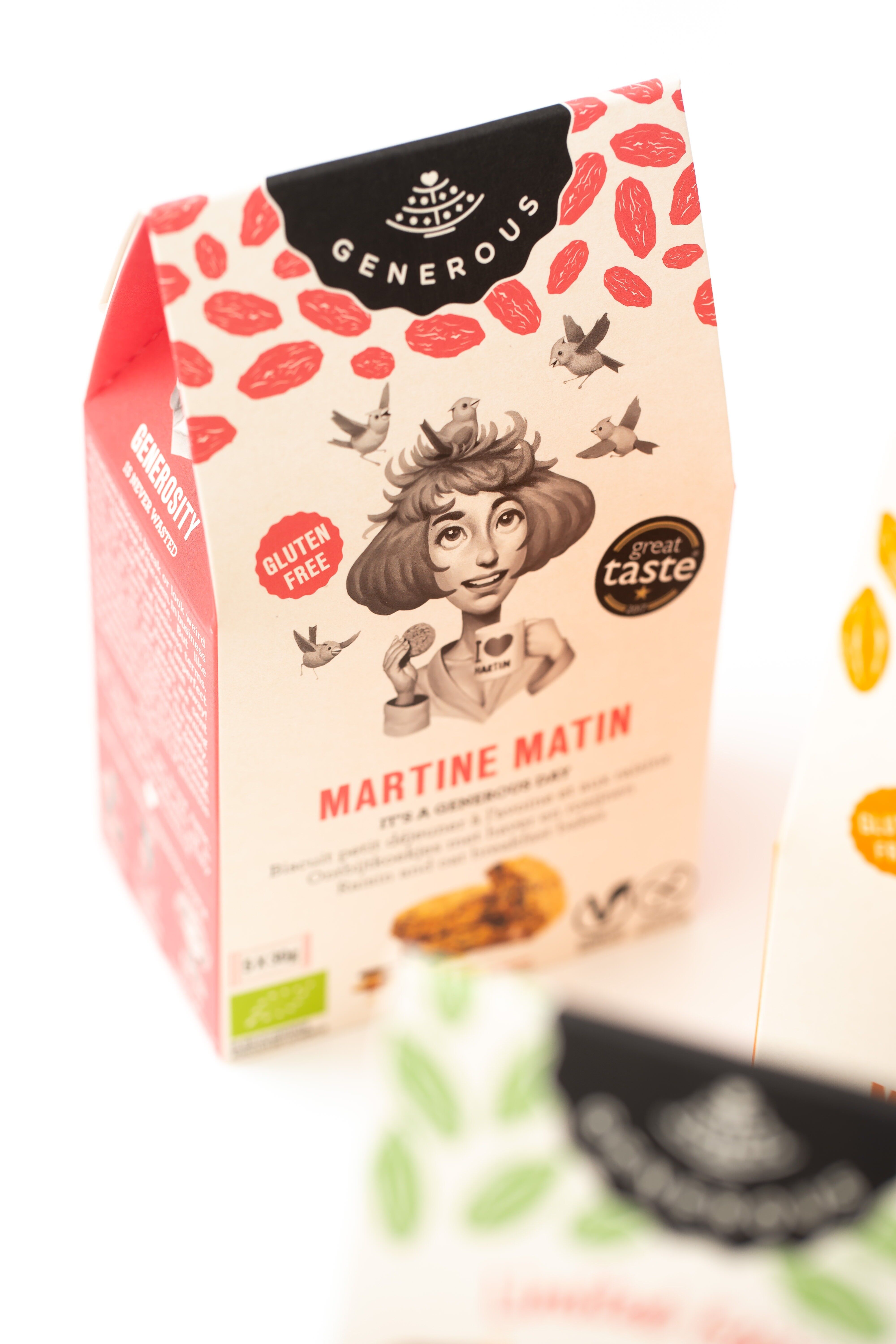 Martine Matin 150g - Biscuits à l'avoine et aux raisins