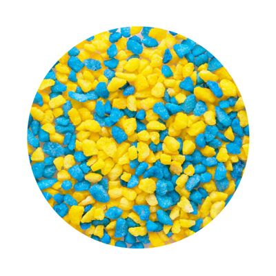Azúcar perlado azul y amarillo 500 g
