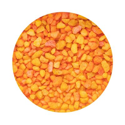 Azúcar perlado naranja y oro 500 g