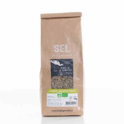 Sal de Guérande con hierbas aromáticas biológicas - 1 kg