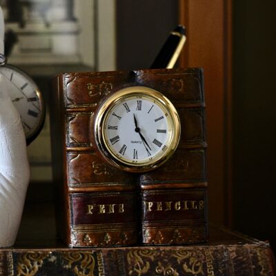 Penpot Carre Penpot Book Clock VERT SAUGE